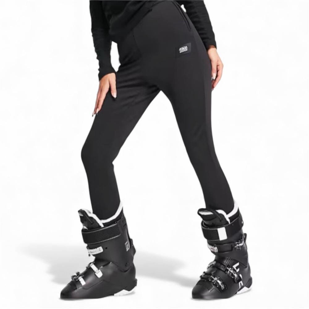 ASOS Women’s Ski Skinny Pants Stirrup Black  Slim Fit Skiing Snowboarding NWOT